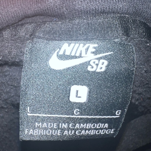Nike SB Black Hoodie Sweatshirt - Picture 6 of 7